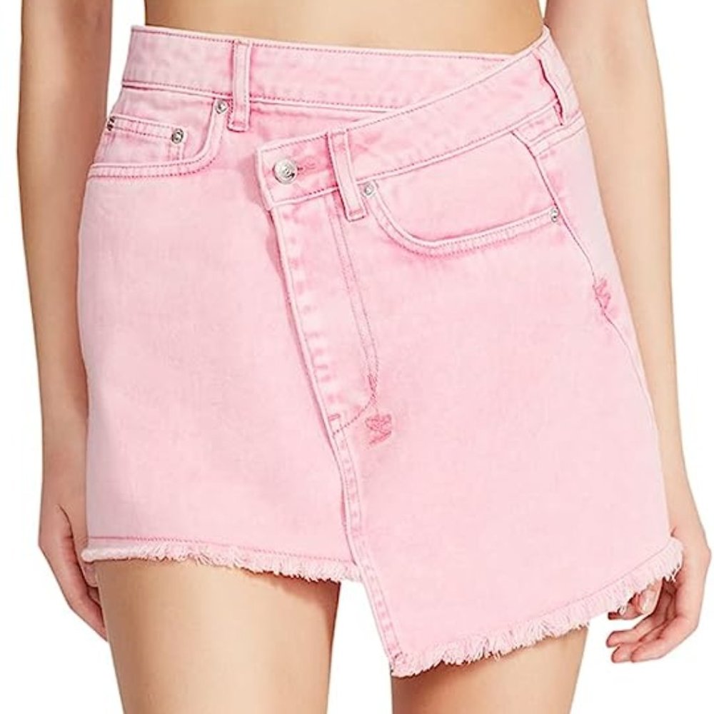 Steve Madden Pink Denim 'Kyla' Skirt - SZ 8